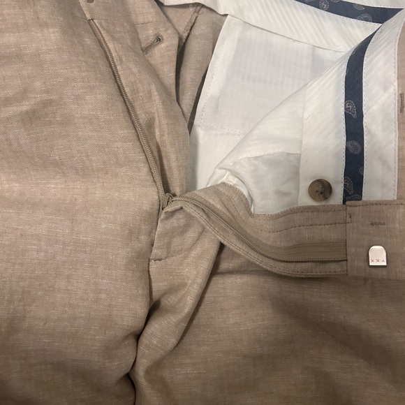 Jos. A. Bank Tan Linen Suit Jacket and Pants - Picture 12 of 12